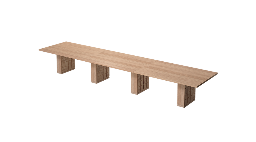 wood conference room table